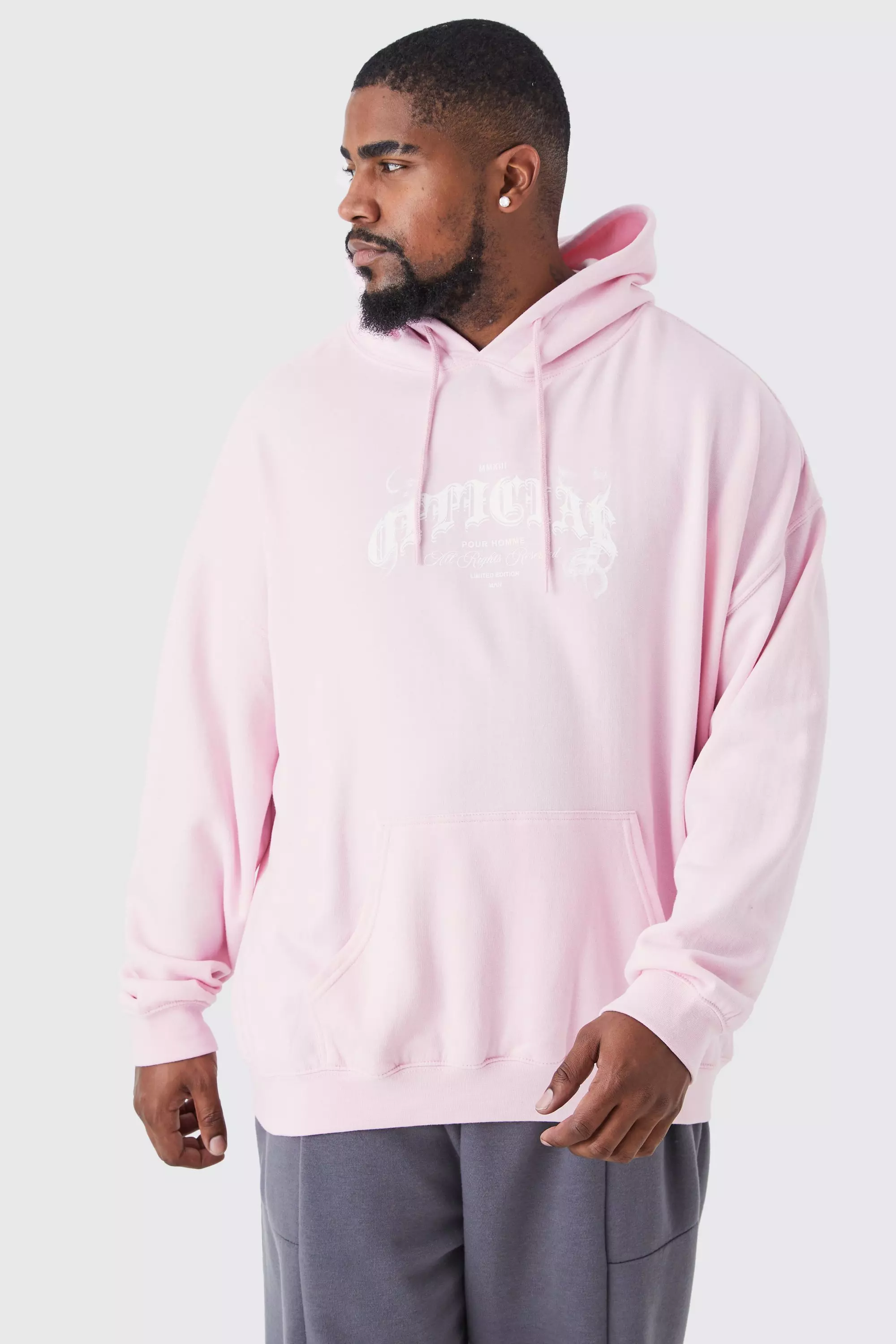 Hot pink graphic online hoodie